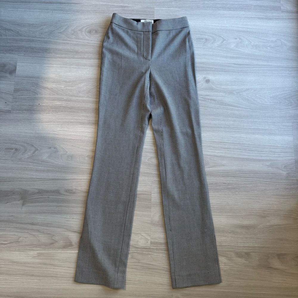 Aritzia Black and White Houndstooth Pants